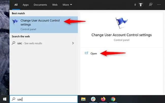 غیرفعال کردن User Account Control در ویندوز 10